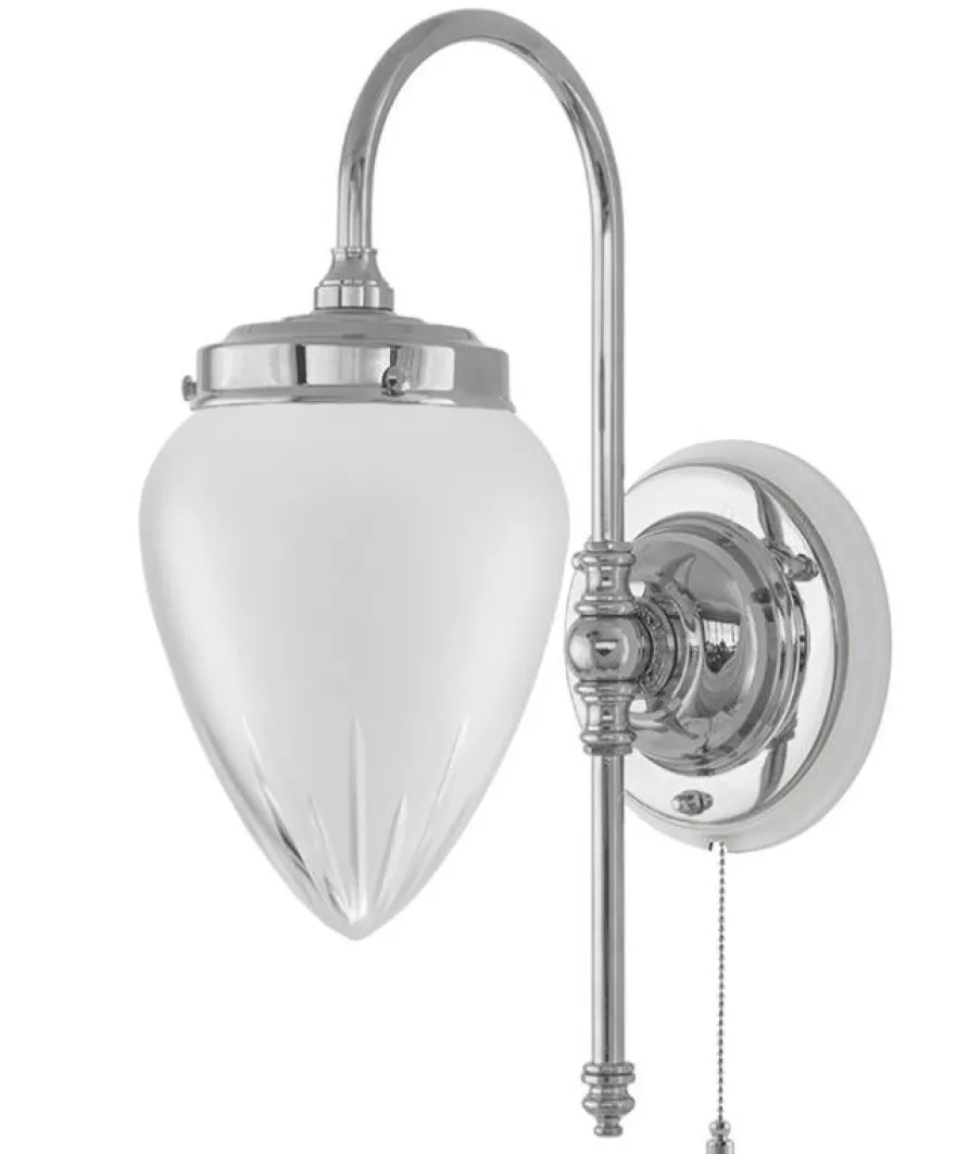 Vägglampa - Blomberg 80 nickel, matt droppe