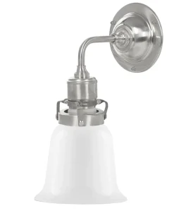 Vägglampa - Lillienstedt nickel, opalvit klocka