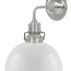 Vägglampa - Lillienstedt nickel, opalvit halvsfär