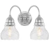 Vägglampa - Stackelberg nickel, slipat klarglas