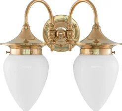 Vägglampa - Tigerstedt, opalvit