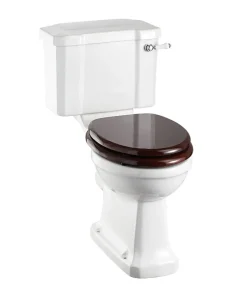 WC - Burlington golvstående toalett, smal cistern & sits