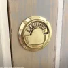 WC-regel rund - Toalettlås mässing