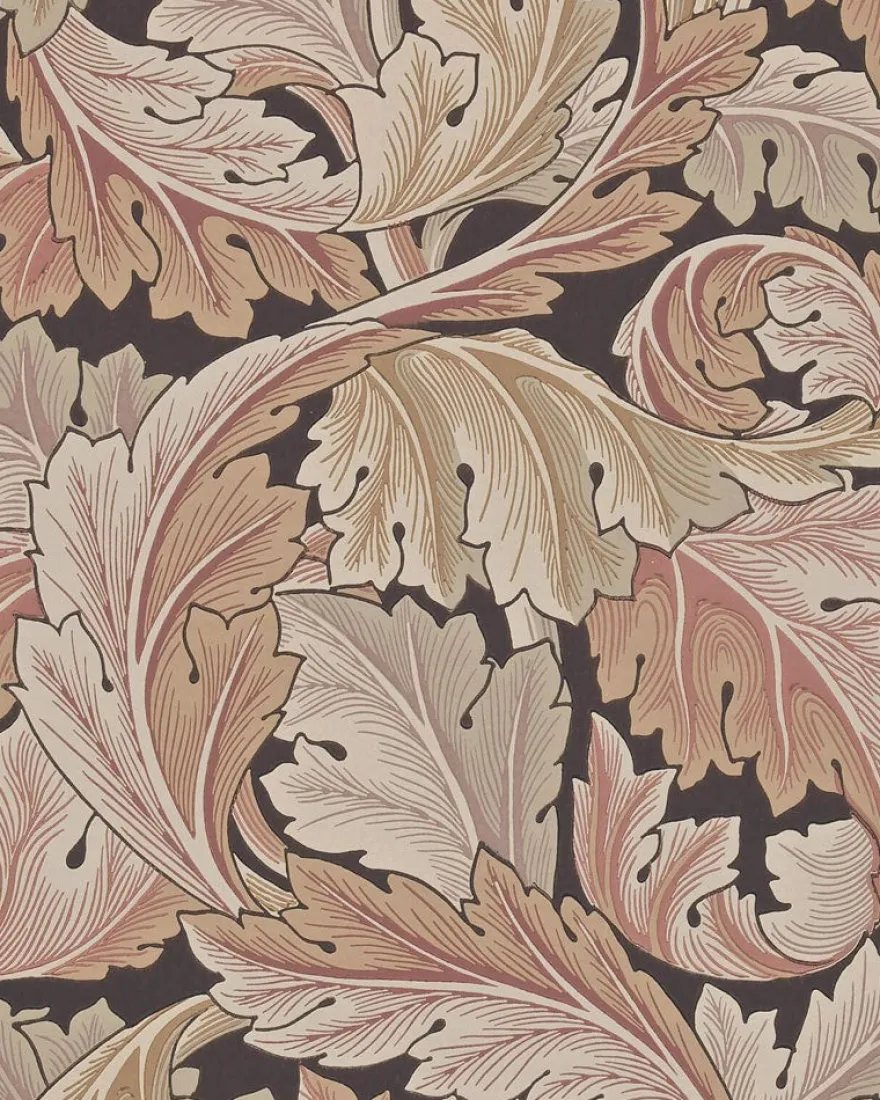 William Morris & Co. Tapet - Acanthus Terracotta