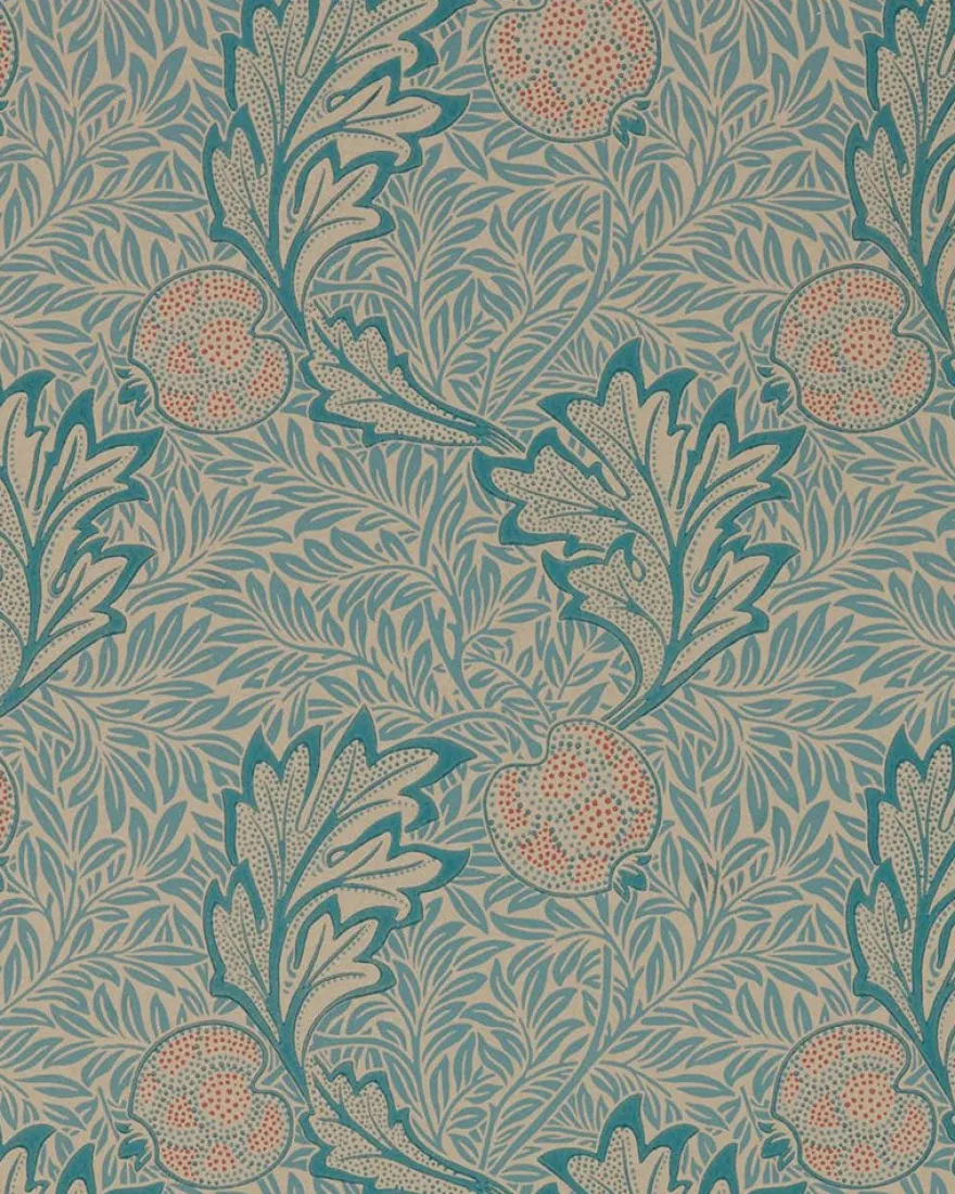 William Morris & Co. Tapet - Apple indigo antique