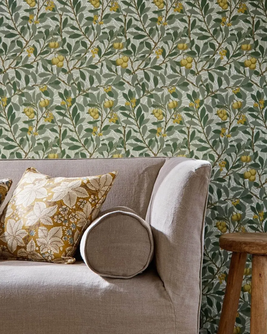 William Morris & Co. Tapet - Arbutus Sage/Lemon
