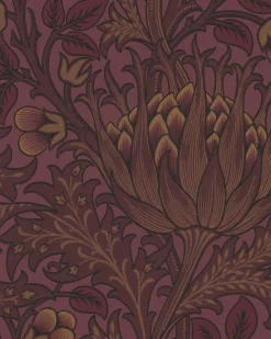 William Morris & Co. Tapet - Artichoke Wine