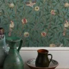 William Morris & Co. Tapet - Bird & Pomegranate Bayleaf/Cream