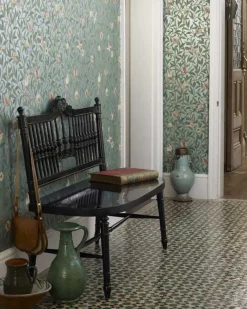 William Morris & Co. Tapet - Bird & Pomegranate Charcoal/Sage