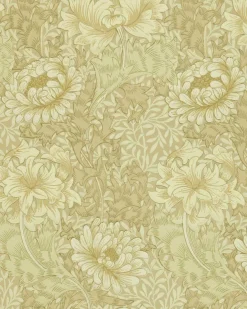 William Morris & Co. Tapet - Chrysanthemum Ivory/Canvas