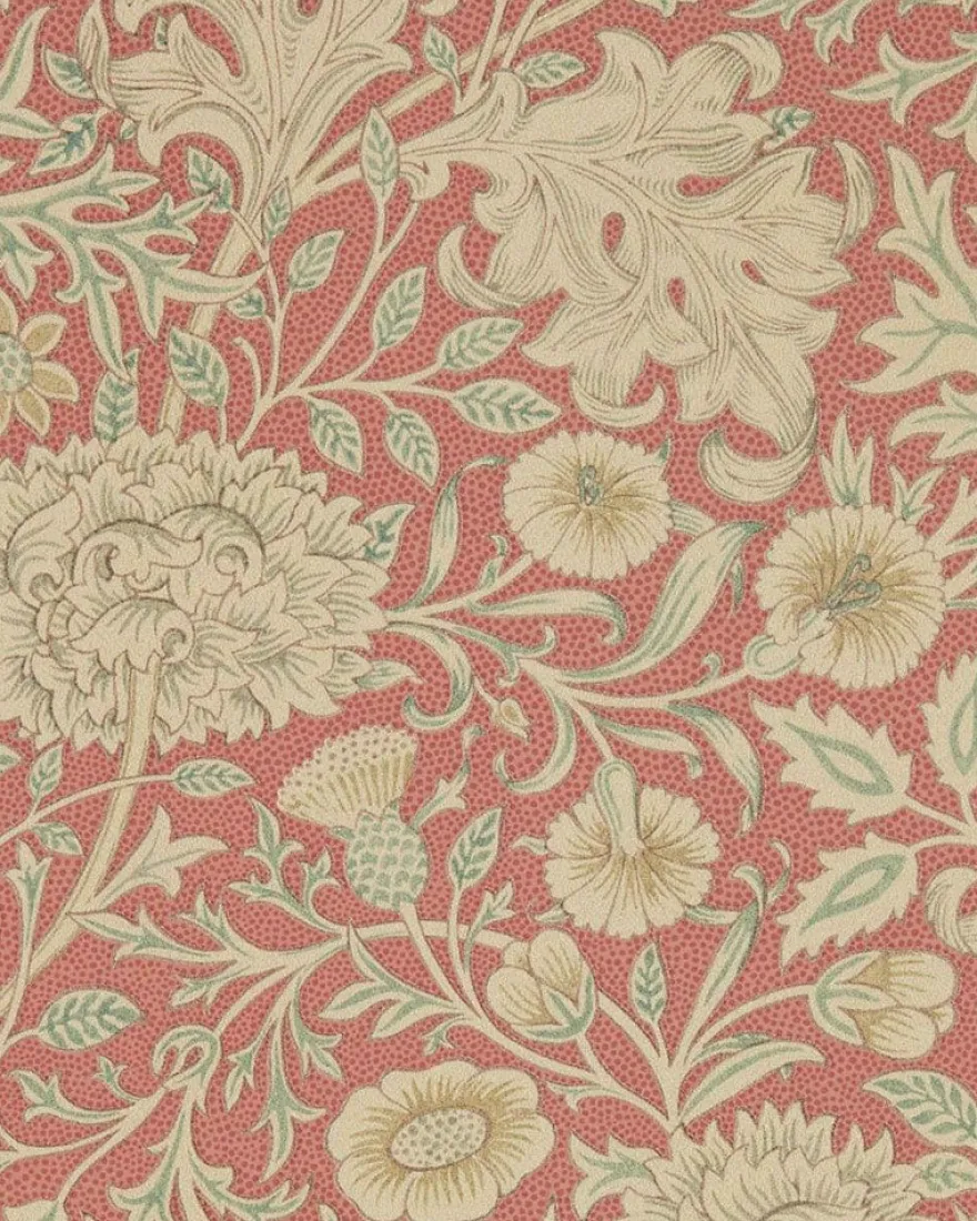 William Morris & Co. Tapet - Double Bough carmine red