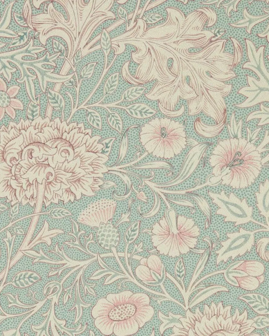 William Morris & Co. Tapet - Double Bough teal rose