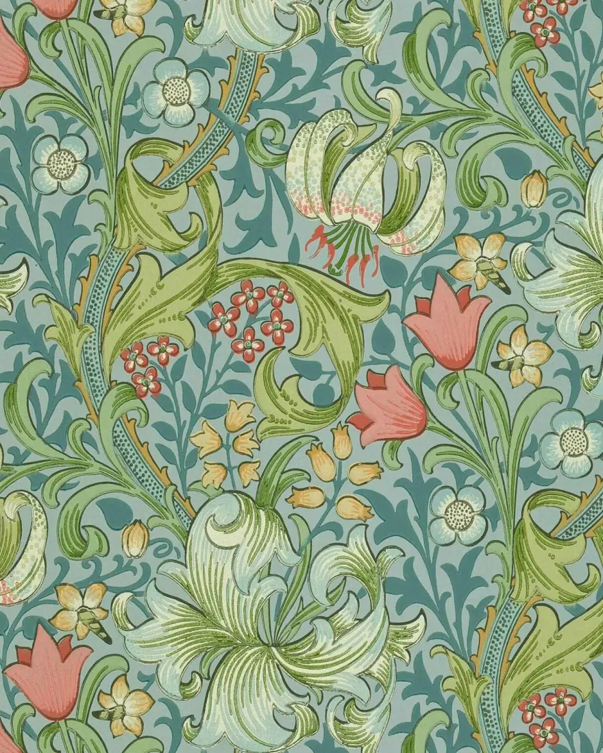 William Morris & Co. Tapet - Golden Lily Mineral