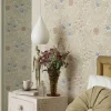 William Morris & Co. Tapet - Larkspur Slate/Russet