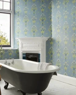 William Morris & Co. Tapet - Meadow Sweet Mineral Blue