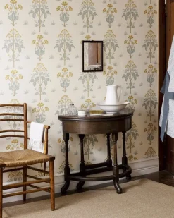 William Morris & Co. Tapet - Meadow Sweet Gold/Slate