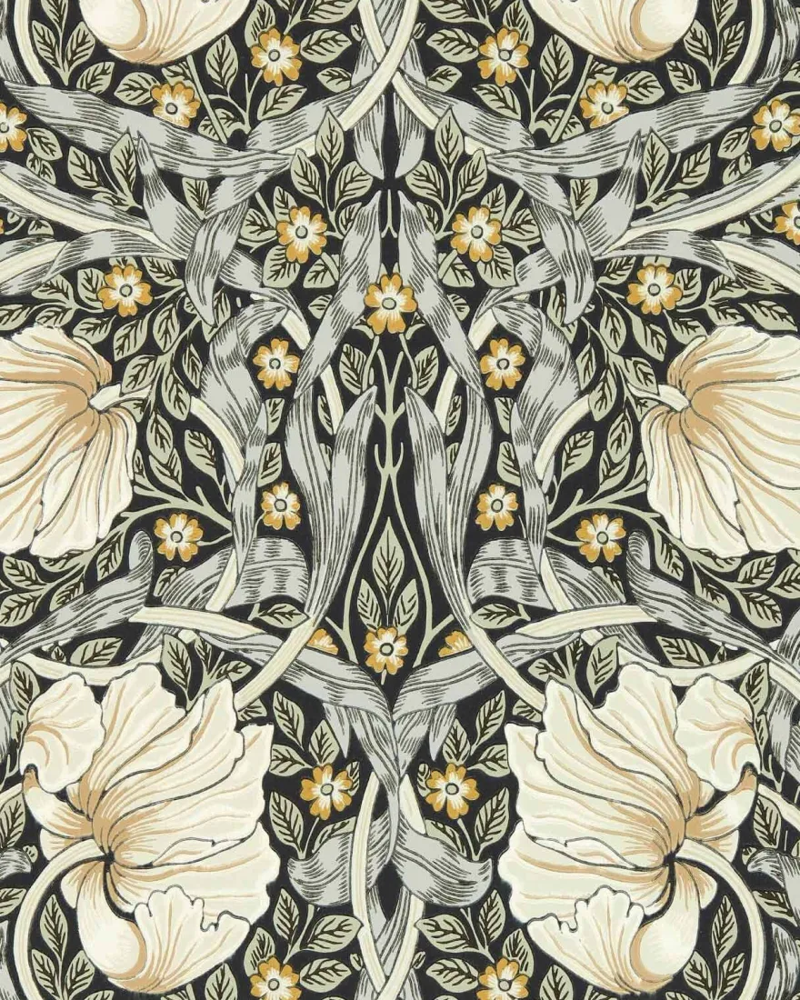 William Morris & Co. Tapet - Pimpernel Ink/Sage
