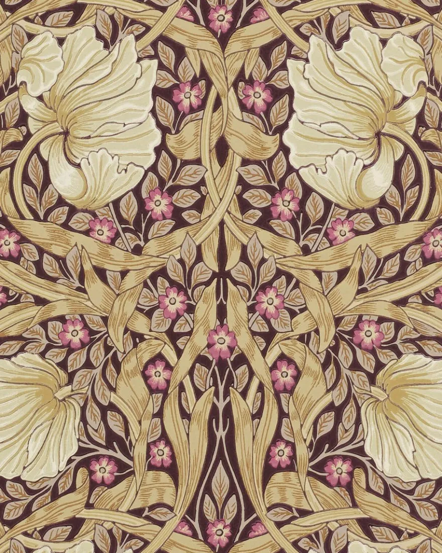 William Morris & Co. Tapet - Pimpernel Fig/Sisal
