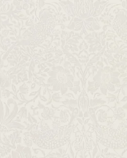 William Morris & Co. Tapet - Pure Strawberry Thief Oyster/Chalk