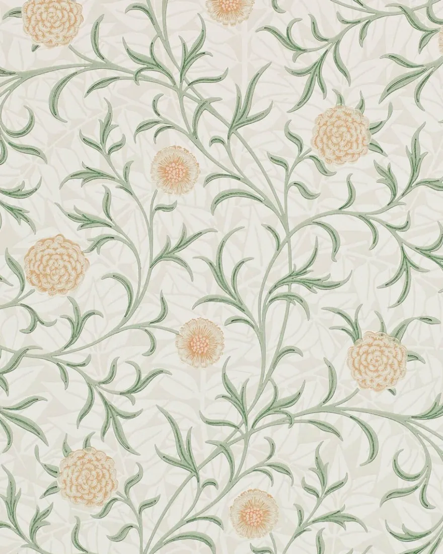 William Morris & Co. Tapet - Scroll Thyme/Pear