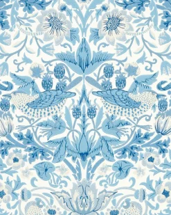 William Morris & Co. Tapet - Simply Strawberry Thief woad