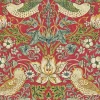 William Morris & Co. Tapet - Strawberry Thief crimson/slate