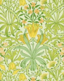William Morris & Co. Tapet - Woodland Weeds sap green